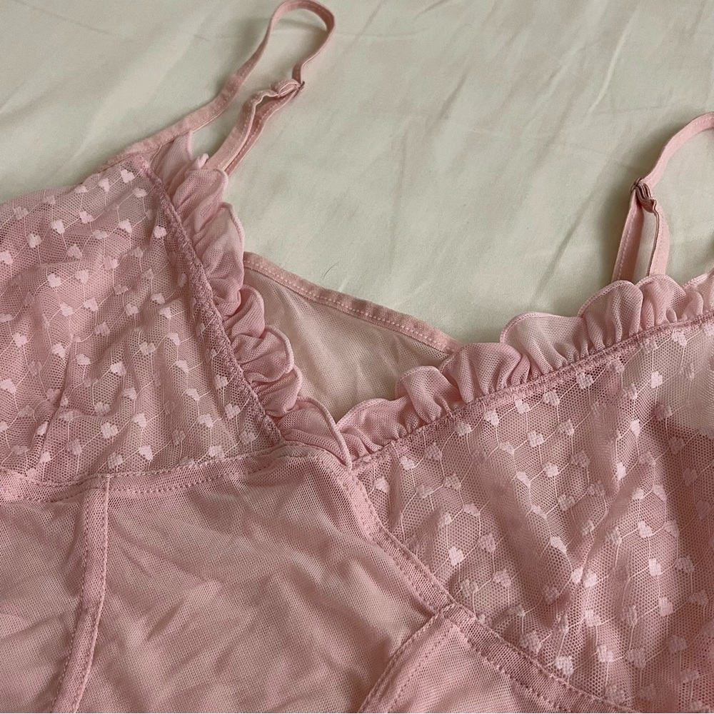 Victoria’s Secret Mesh Lingerie Chemise Top - Picture 2 of 2